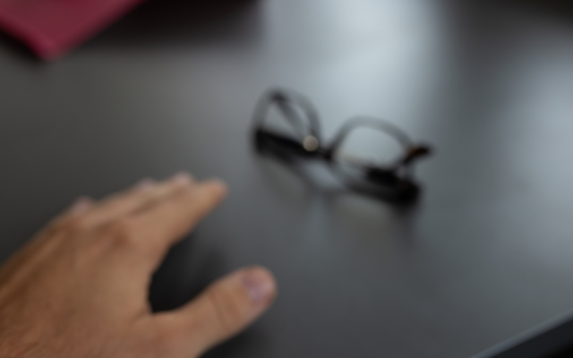 かすんで見える